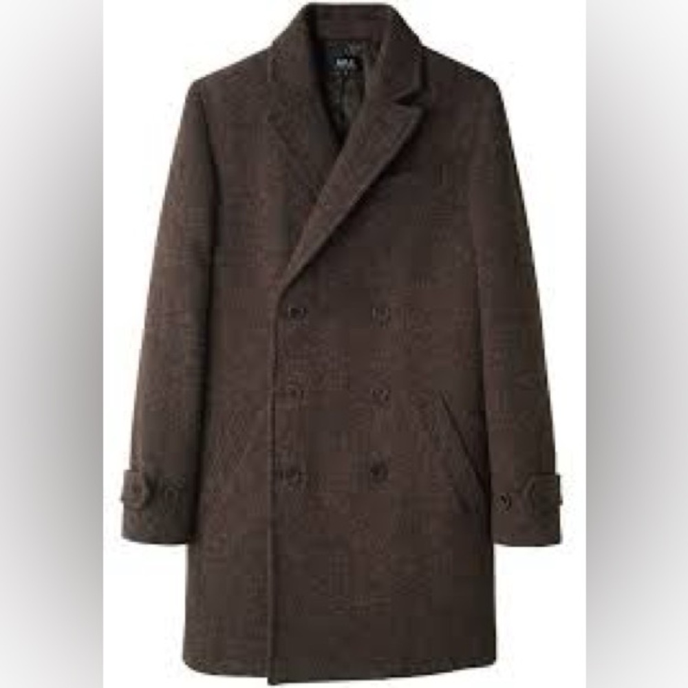 Size S - A.P.C Paris brown wool double breasted wool